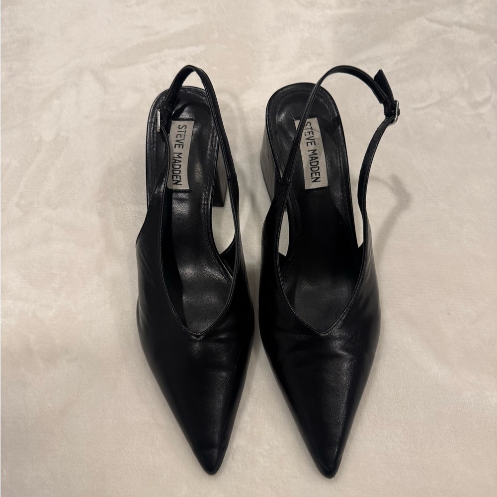 Steve Madden Elegant Black Slingback Heels